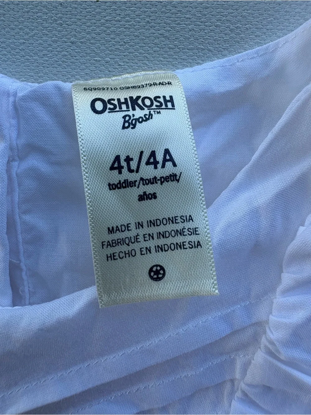 OshKosh B’Gosh White Lace 4T Toddler’s Cotton Dress